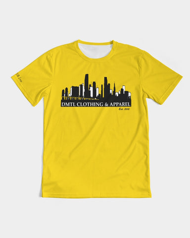 DO MORE TALK LESS UNIVERSITY GOLD CITY EDITION LOGO UNISEX TEE - DMTL CLOTHING AND APPAREL