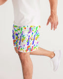 DO MORE TALK LESS  RAINBOW Print Men's Jogger Shorts - DMTL CLOTHING AND APPAREL