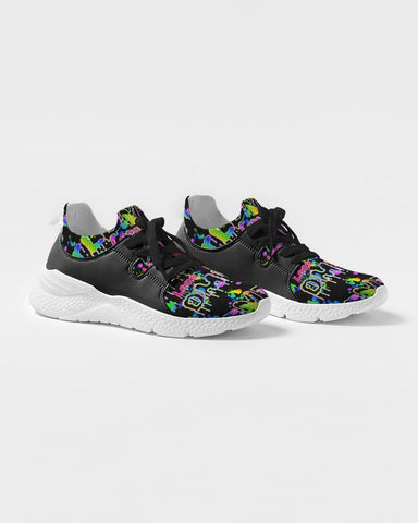 DMTL NEON DRIP  Men's Two-Tone Sneaker - DMTL CLOTHING AND APPAREL