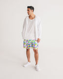 DO MORE TALK LESS  RAINBOW Print Men's Jogger Shorts - DMTL CLOTHING AND APPAREL