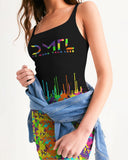 DMTL Paint Splatter Women's Midi Bodycon Dress - DMTL CLOTHING AND APPAREL