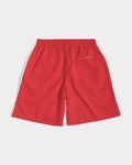 DO MORE TALK LESS CITY  EDITION LOGO RED Men's LITE  Jogger Shorts - DMTL CLOTHING AND APPAREL