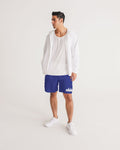 DO MORE TALK LESS CITY EDITION LOGO IN ROYAL BLUE LITE Men's Jogger Shorts - DMTL CLOTHING AND APPAREL