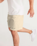 DO MORE  TALK LESS HAVE A HEART  UNISEX  LIGHT BEIGE JOGGER SHORTS - DMTL CLOTHING AND APPAREL