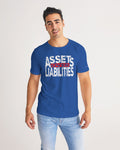 DMTL SILENCE IS GOLDEN BLUE  Men's Tee - DMTL CLOTHING AND APPAREL