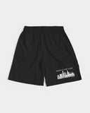 DO MORE TALK LESS CITY EDITION LOGO LITE  BLACK JOGGER SHORTS - DMTL CLOTHING AND APPAREL