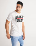 DMTL ASSETS OVER LIABILITIES WHITE T-SHIRT - DMTL CLOTHING AND APPAREL