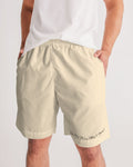 DO MORE  TALK LESS HAVE A HEART  UNISEX  LIGHT BEIGE JOGGER SHORTS - DMTL CLOTHING AND APPAREL