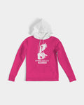 DMTL SILENCE IS GOLDEN PINK WITH WHITE WOMEN'S HOODIE - DMTL CLOTHING AND APPAREL