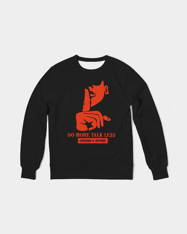 DMTL SILENCE IS GOLDEN Men's Classic French Terry Crewneck Pullover - DMTL CLOTHING AND APPAREL