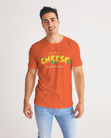 DO MORE TALK LESS STACK CHEESE BURNT ORANGE TEE Men's Tee - DMTL CLOTHING AND APPAREL