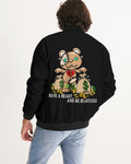 black Men's Bomber Jacket - DMTL CLOTHING AND APPAREL