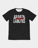 DMTL Assets over Liabilities Black T-shirt - DMTL CLOTHING AND APPAREL