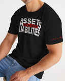 DMTL Assets over Liabilities Black T-shirt - DMTL CLOTHING AND APPAREL