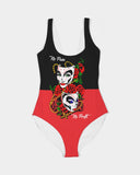 DMTL NO PAIN NO GAIN Women's One-Piece Swimsuit - DMTL CLOTHING AND APPAREL