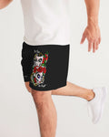 DMTL NO PAIN NO PROFIT LITE BLACK JOGGER SHORTS Men's Jogger Shorts - DMTL CLOTHING AND APPAREL