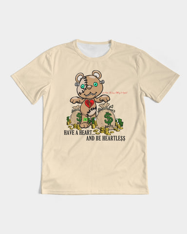 DO MORE  TALK LESS HAVE A HEART  BEIGE UNISEX  Tee - DMTL CLOTHING AND APPAREL