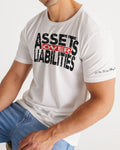 DMTL ASSETS OVER LIABILITIES WHITE T-SHIRT - DMTL CLOTHING AND APPAREL