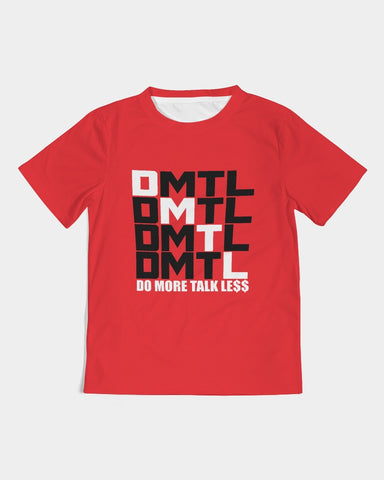 DO MORE TALK LESS LOGO Red Kids Tee - DMTL CLOTHING AND APPAREL