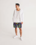 DO MORE TALK LESS RAINBOW DRIP LOGO Men's Jogger Shorts - DMTL CLOTHING AND APPAREL