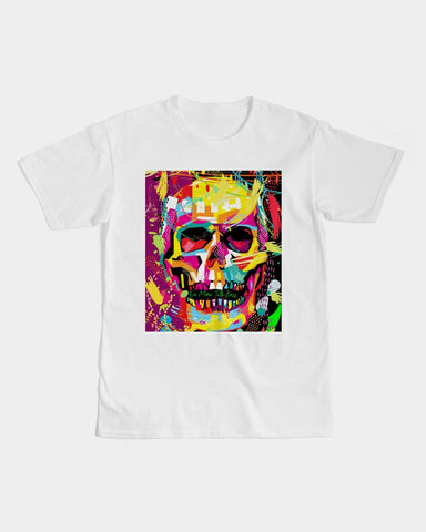 DO MORE TALK LESS SKULL POP-ART Men's Graphic Tee - DMTL CLOTHING AND APPAREL