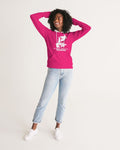 DMTL SILENCE IS GOLDEN PINK WITH WHITE WOMEN'S HOODIE - DMTL CLOTHING AND APPAREL