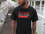 DMTL SELF MADE Men's Tee with Red Letters - DMTL CLOTHING AND APPAREL