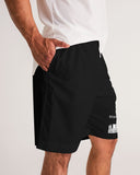 DO MORE TALK LESS CITY EDITION LOGO LITE  BLACK JOGGER SHORTS - DMTL CLOTHING AND APPAREL