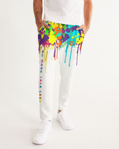 DMTL NEON  PAINT DRIP JOGGERS - DMTL CLOTHING AND APPAREL