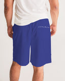 DO MORE TALK LESS CITY EDITION LOGO IN ROYAL BLUE LITE Men's Jogger Shorts - DMTL CLOTHING AND APPAREL