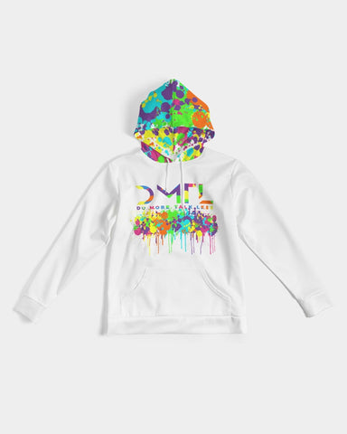 DMTL NEON PAINT DRIP LOGO  Men's Hoodie - DMTL CLOTHING AND APPAREL