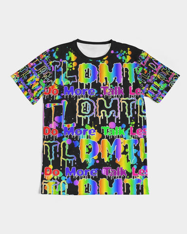 DO MORE TALK LESS DRIP RAINBOW UNISEX TEE - DMTL CLOTHING AND APPAREL