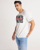 DMTL ASSETS OVER LIABILITIES WHITE T-SHIRT - DMTL CLOTHING AND APPAREL