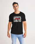 DMTL Assets over Liabilities Black T-shirt - DMTL CLOTHING AND APPAREL