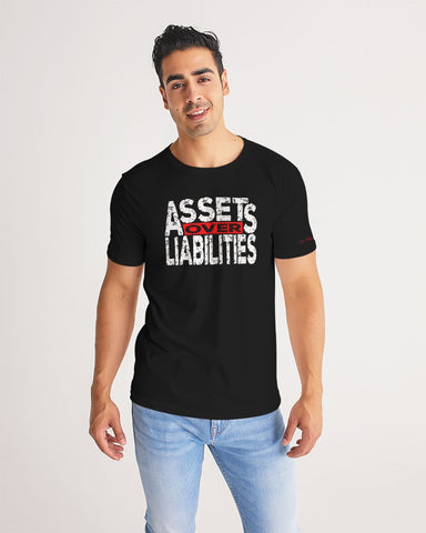 DMTL Assets over Liabilities Black T-shirt - DMTL CLOTHING AND APPAREL