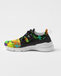 DMTL Men's Neon Paint Drip  Two-Tone Sneaker - DMTL CLOTHING AND APPAREL