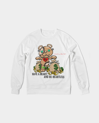 DMTL MONEY BEAR TEE Men's Classic French Terry Crewneck Pullover - DMTL CLOTHING AND APPAREL