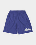 DO MORE TALK LESS CITY EDITION LOGO IN ROYAL BLUE LITE Men's Jogger Shorts - DMTL CLOTHING AND APPAREL