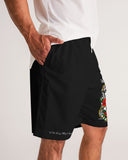 DMTL NO PAIN NO PROFIT LITE BLACK JOGGER SHORTS Men's Jogger Shorts - DMTL CLOTHING AND APPAREL