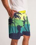 DO MORE TALK LESS HUSTLERS  PARADISE Men's Jogger Shorts - DMTL CLOTHING AND APPAREL