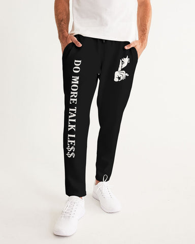 DMTL SILENCE IS GOLDEN BLACK Men's Joggers - DMTL CLOTHING AND APPAREL