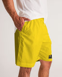 DO MORE TALK LESS UNIVERSITY GOLD CITY EDITION LOGO LITE JOGGER SHORTS - DMTL CLOTHING AND APPAREL