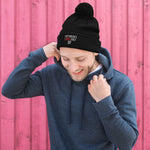 DMTL I DONT HOPE FOR IT Pom-Pom Beanie - DMTL CLOTHING AND APPAREL