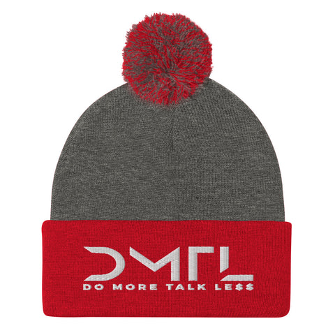 DMTL  LOGO Pom-Pom Beanie - DMTL CLOTHING AND APPAREL