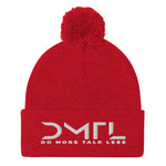 DMTL  LOGO Pom-Pom Beanie - DMTL CLOTHING AND APPAREL