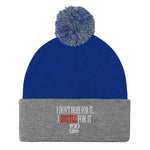 DMTL I DONT HOPE FOR IT Pom-Pom Beanie - DMTL CLOTHING AND APPAREL