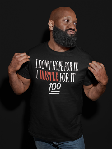 DMTL I DONT HOPE FOR IT BLACK T-SHIRT - DMTL CLOTHING AND APPAREL