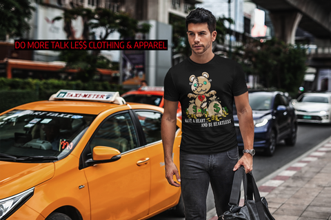 DO MORE TALK LESS  Hustle Bear  Men's Tee - DMTL CLOTHING AND APPAREL