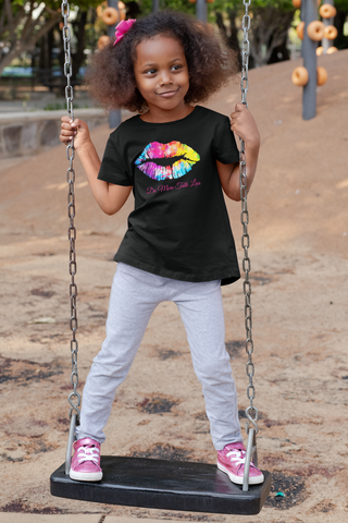 DO MORE TALK LESS Colorful Lip's Girl's Tee - DMTL CLOTHING AND APPAREL