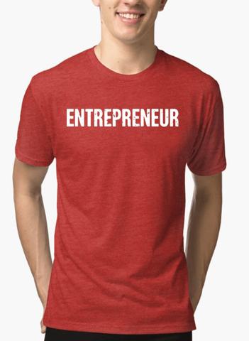 Entrepreneur Half Sleeves Melange T-shirt - DMTL CLOTHING AND APPAREL